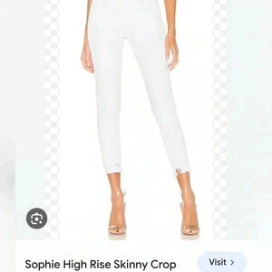 AGOLDE Sophie Crop High Rise White Skinny Jean